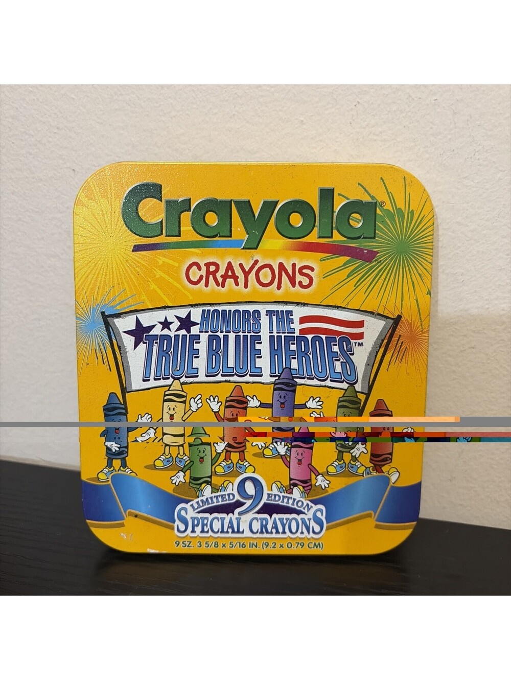 Crayola Crayons Honor The True Blue Heroes Limited Edition 9 Special Crayons Tin